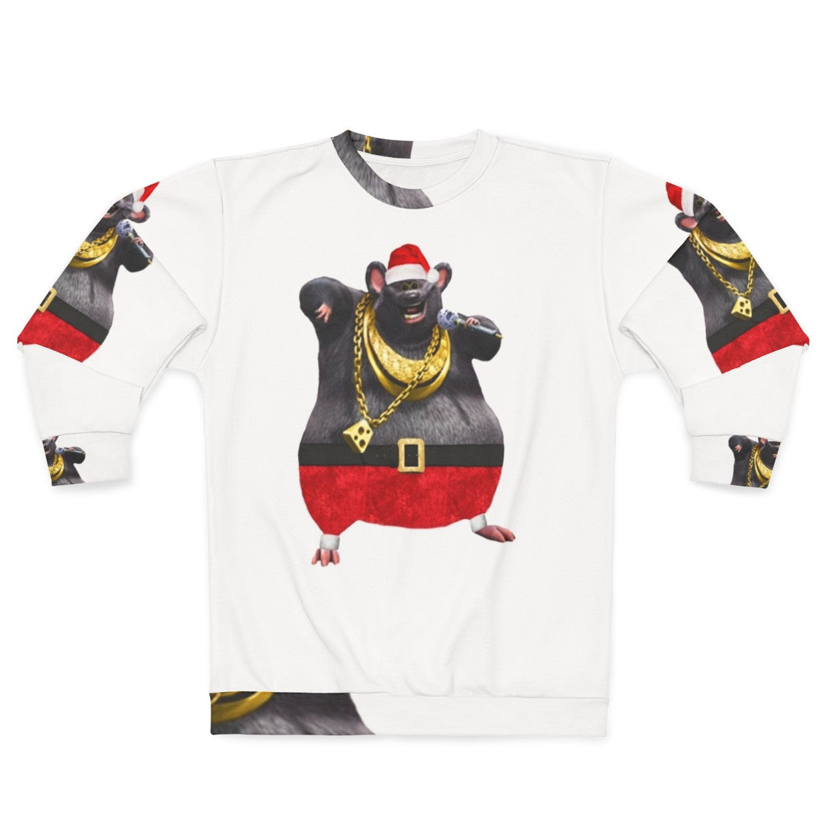 Biggie Cheese Ugly Christmas Sweatshirt