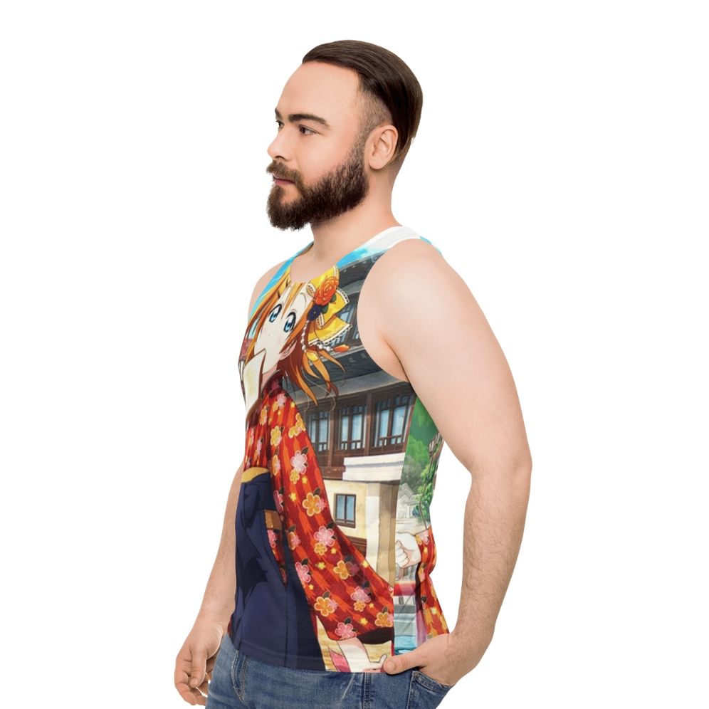 Taisho Romance Honoka Kousaka Unisex Anime Tank Top - men side