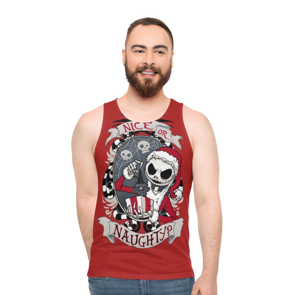 Scary Santa Unisex Tank Top - men