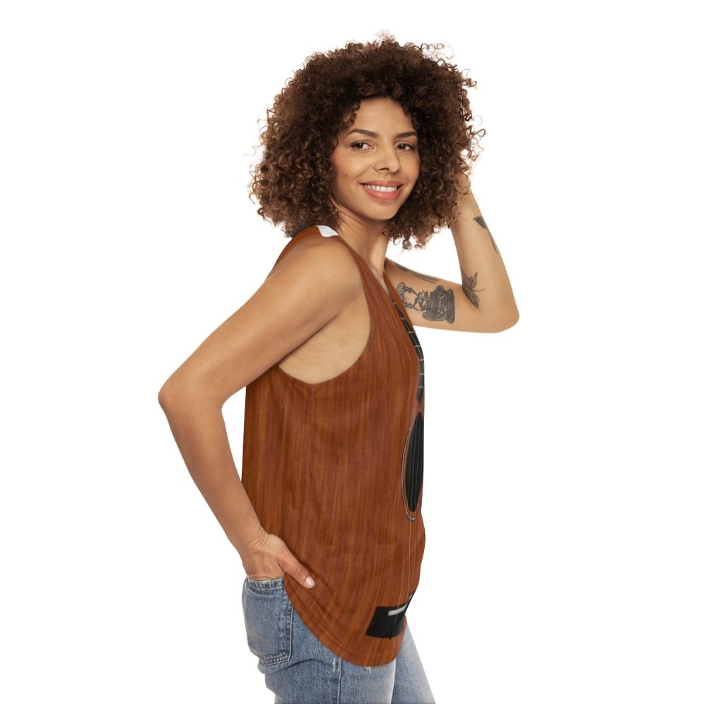 Ukulele Unisex Tank Top - women side