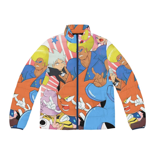 Supra Prukogi anime-inspired puffer jacket with absurd and funny design