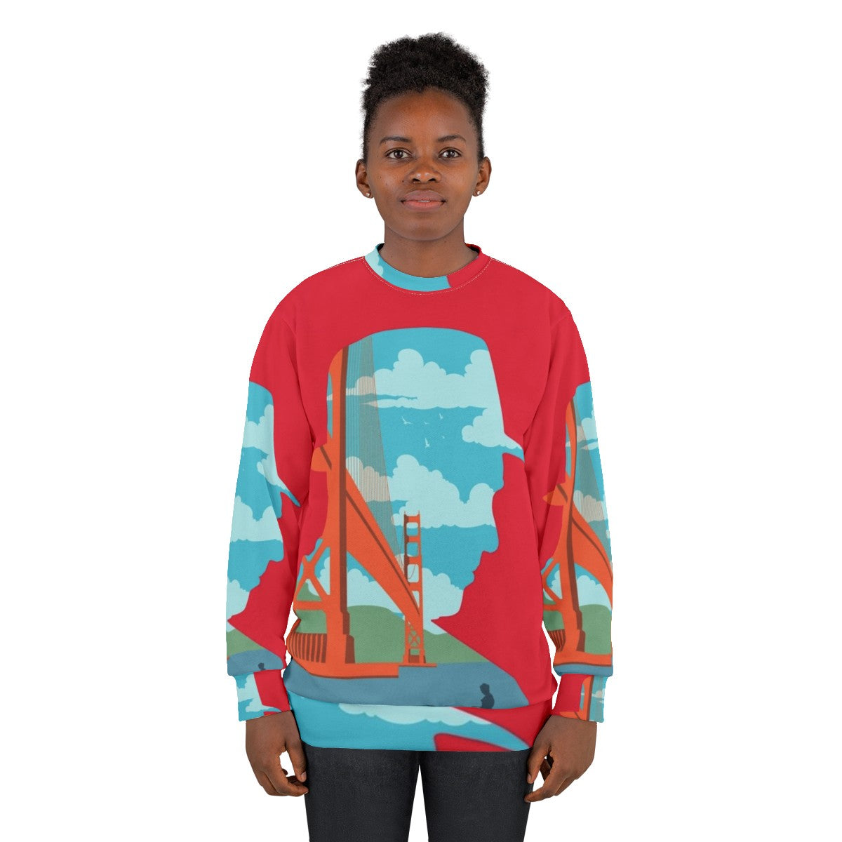 Vertigo movie art inspired minimalist thriller sweatshirt - women