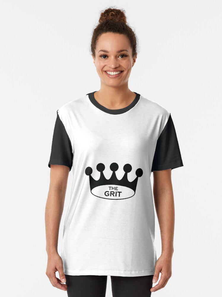 Classic Crown Graphic T-Shirt featuring The Grit restaurant logo from Athens, Georgia - Women