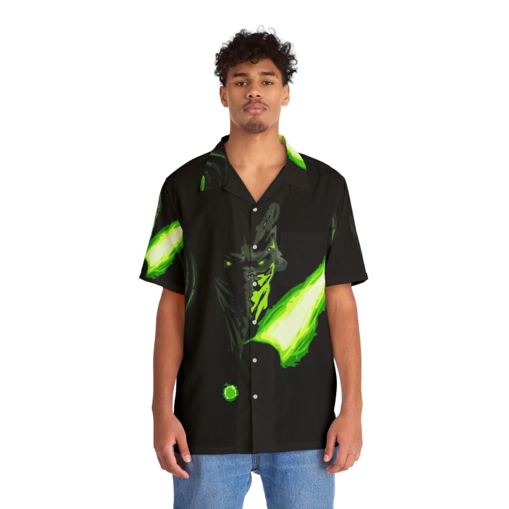 Zeratul Inspired Hawaiian Shirt - Protoss Themed Starcraft Merchandise - People Front