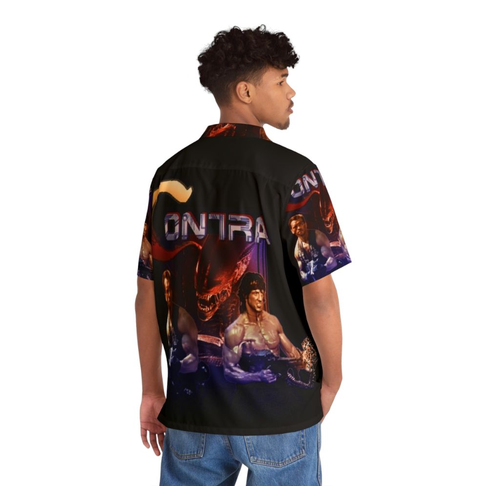 Retro Contra Inspired Hawaiian Shirt - People Back