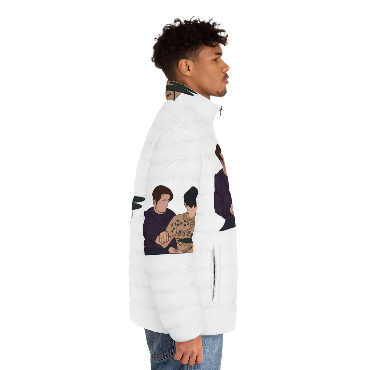 Heartstopper Nick and Charlie Puffer Jacket for Netflix fans - men side right