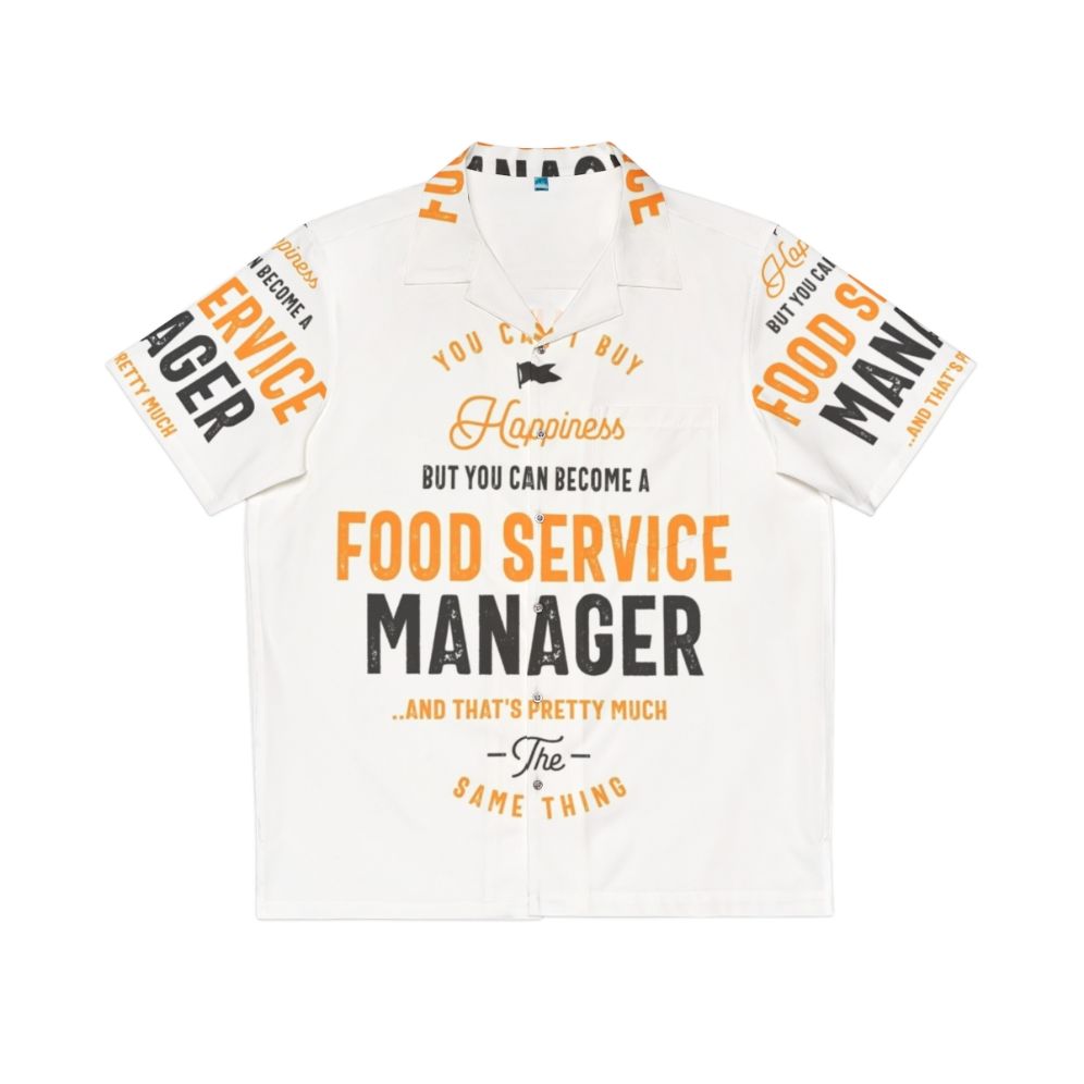 hawaiian shirt for food service manager profession