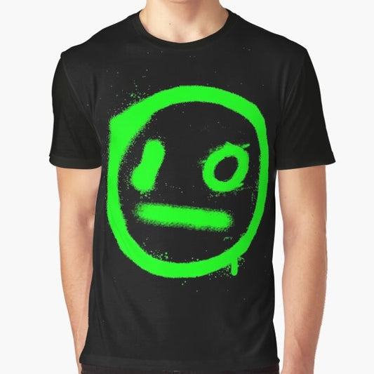 i_o Techno Graphic T-Shirt featuring electronic dance music imagery