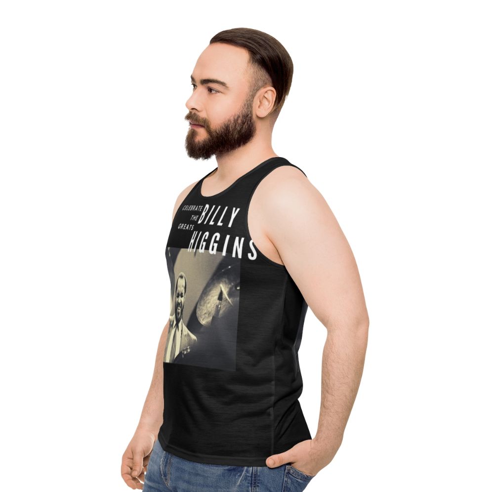 Unisex Tank Top Featuring Jazz Drummer Billy Higgins - men side