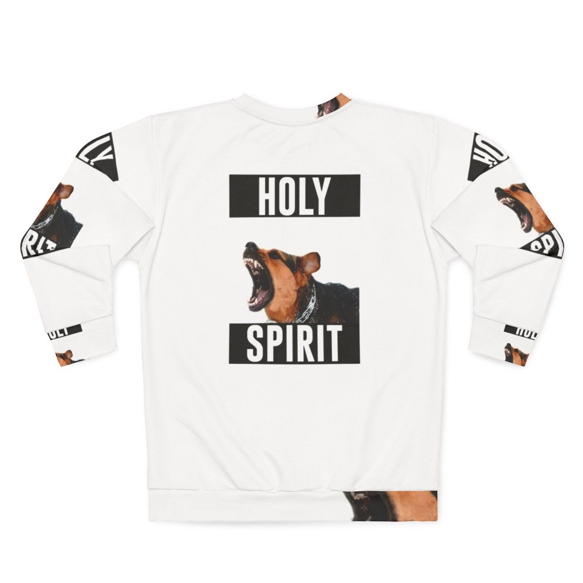 Holy Spirit Sweatshirt - Christian Inspired Meme Design - Back