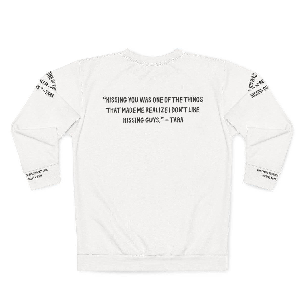 Heartstopper Gang Sweatshirt with Heartstopper Quotes and Characters - Back