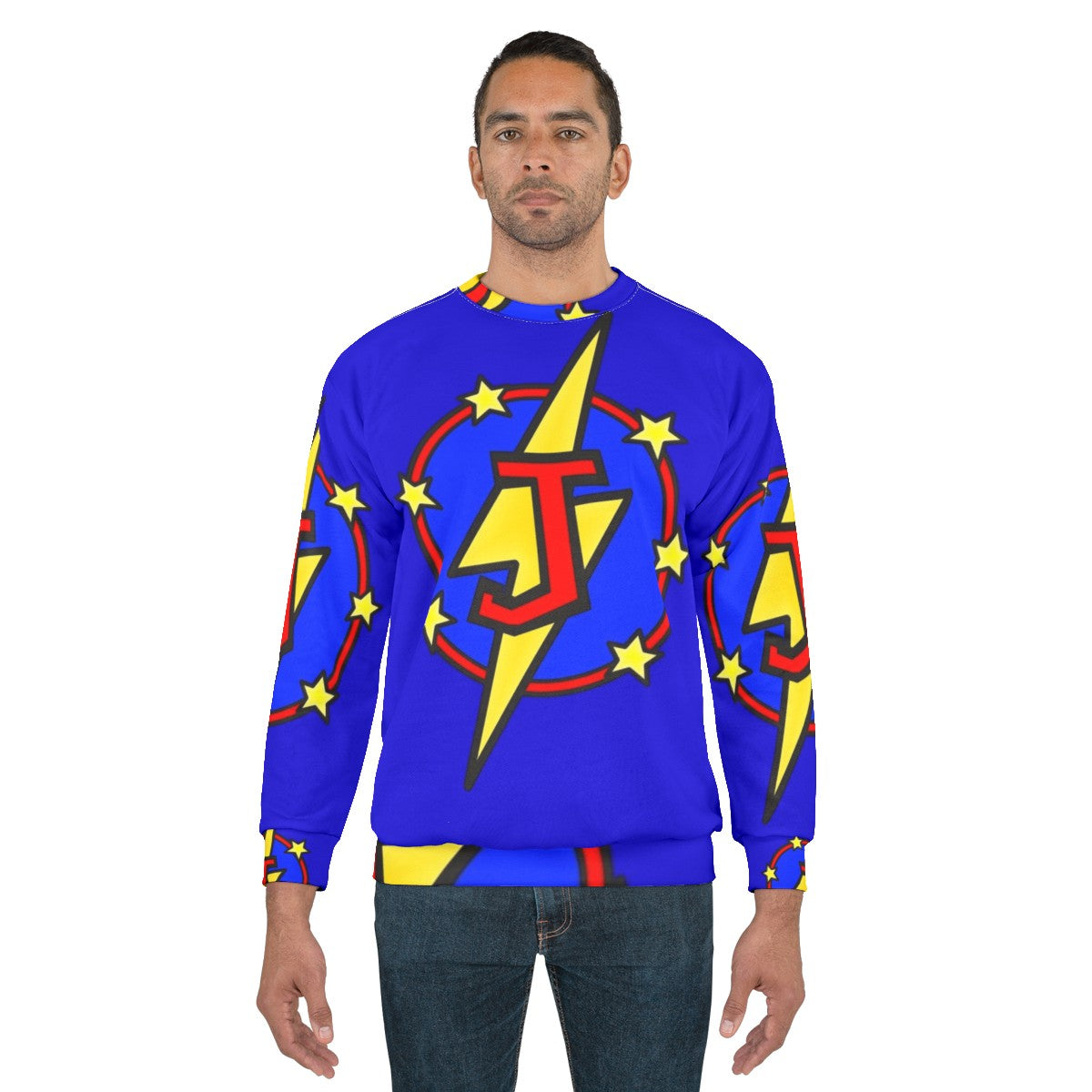 Super Hero Initial J Kids Sweatshirt - men