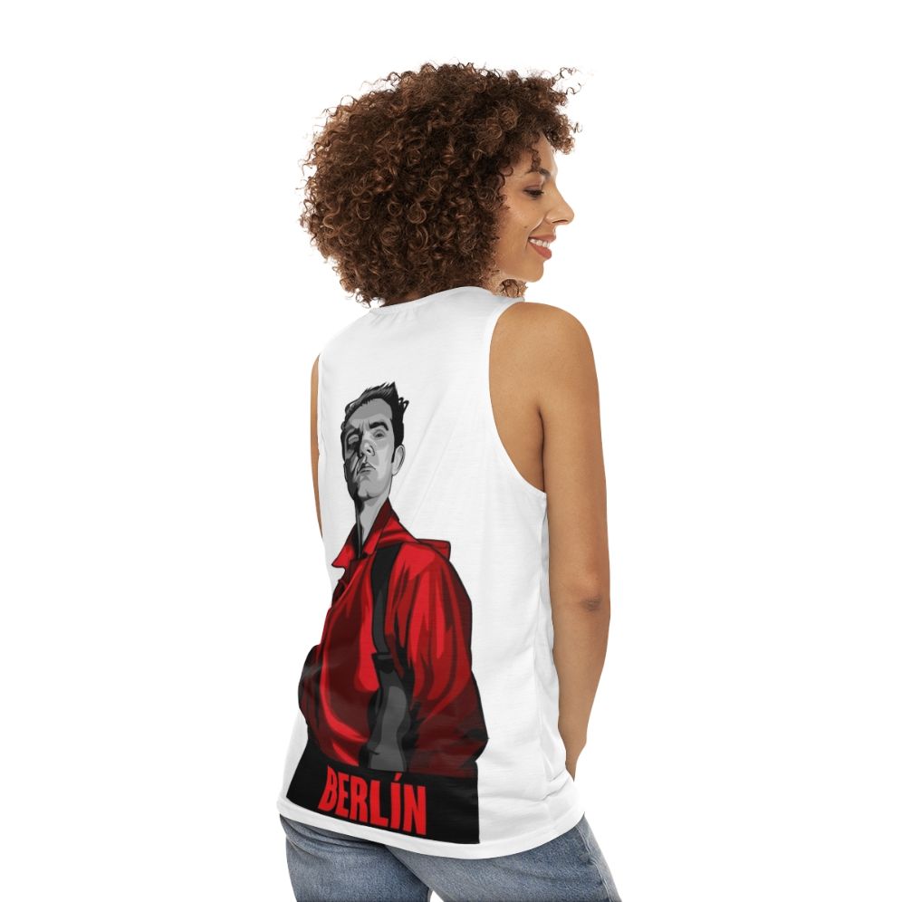 Money Heist Berlin Unisex Tank Top - women back