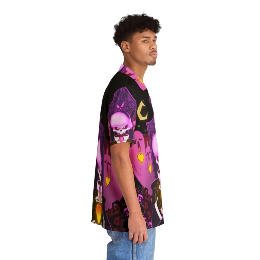 Mystery Skulls Ghost Hawaiian Shirt with Skeleton Apparel - People Pight