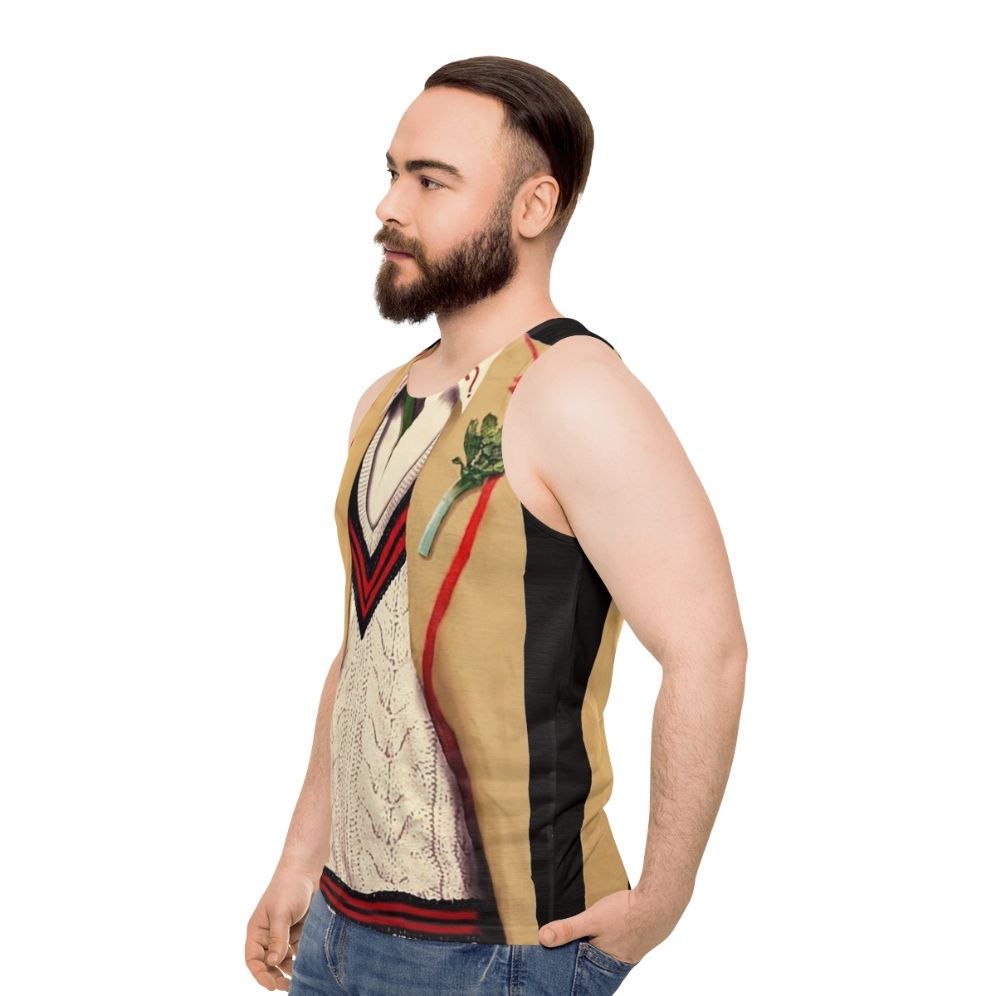 5th Doctor Who Peter Davison Unisex Tank Top - men side