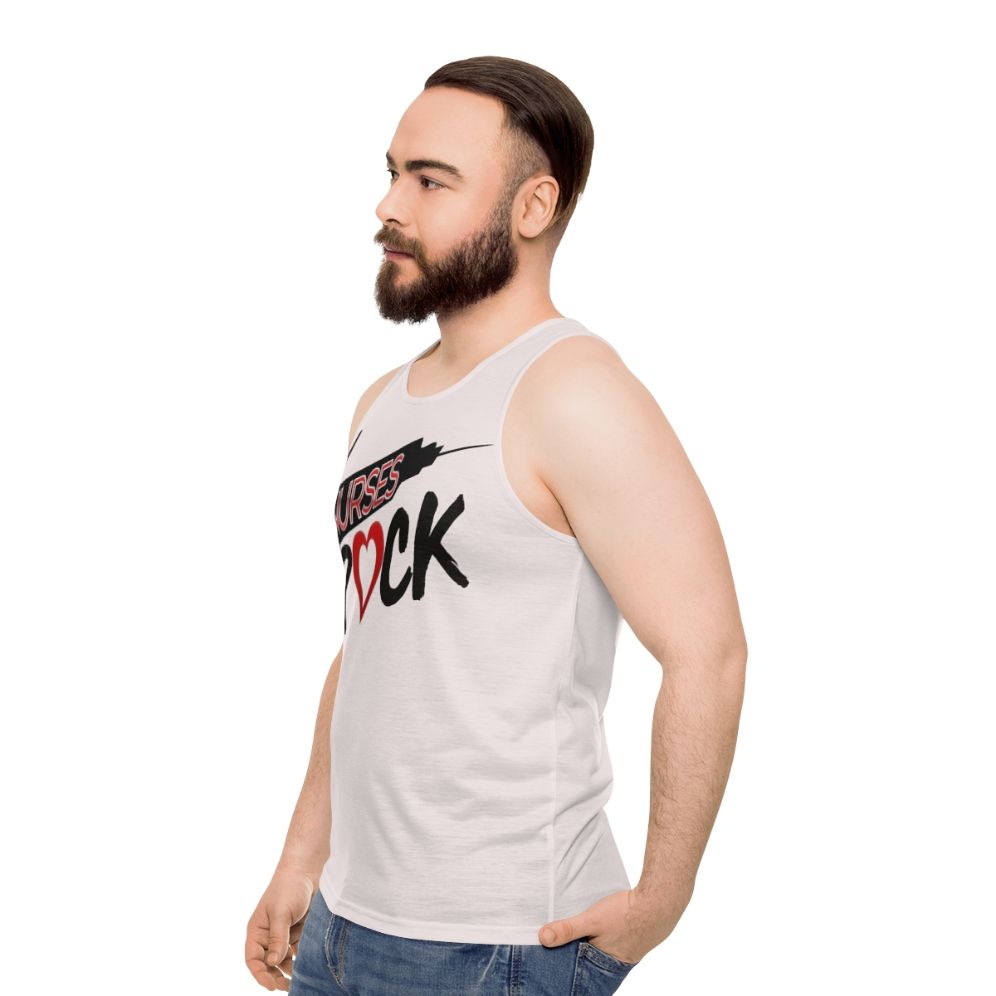 Nurses Rock Unisex Tank Top - men side