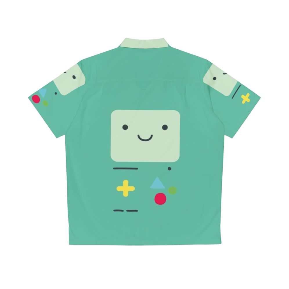 BMO Hawaiian Shirt - Adventure Time Inspired Cartoon Tropical Shirt - Back