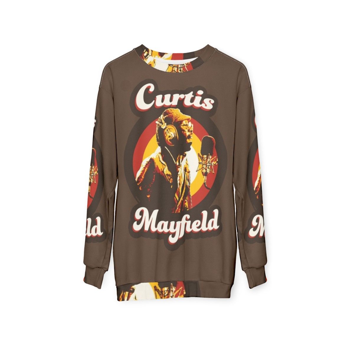 Vintage Curtis Mayfield 70s Funky Soul Sweatshirt - hanging