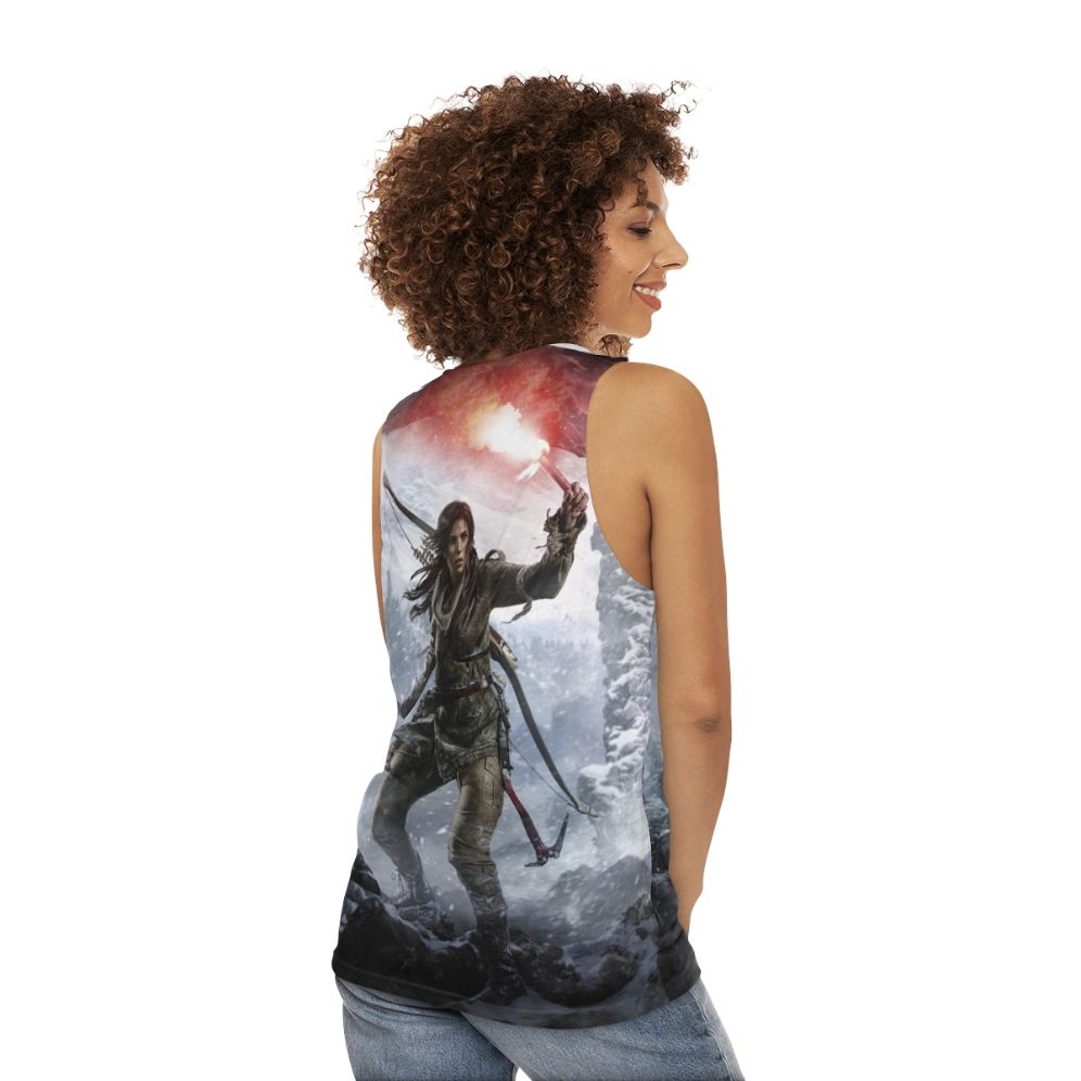 Rise Of The Tomb Raider Unisex Gaming Tank Top - women back