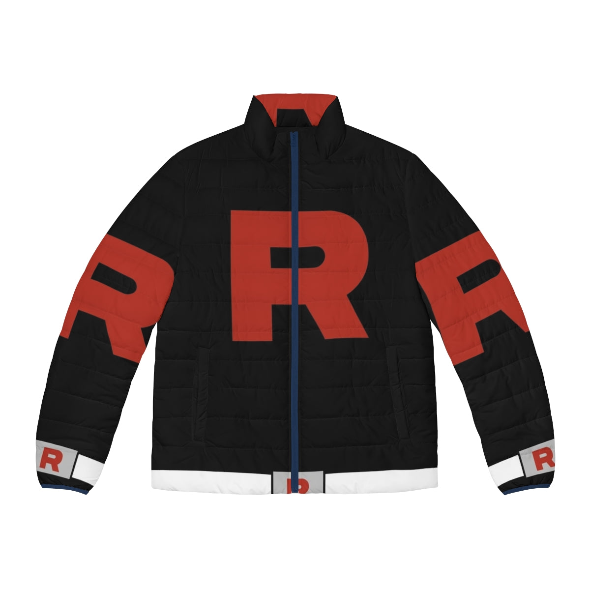 Team Rocket Grunt wearing a puffer jacket with a rocket belt, ready for Pokemon adventures