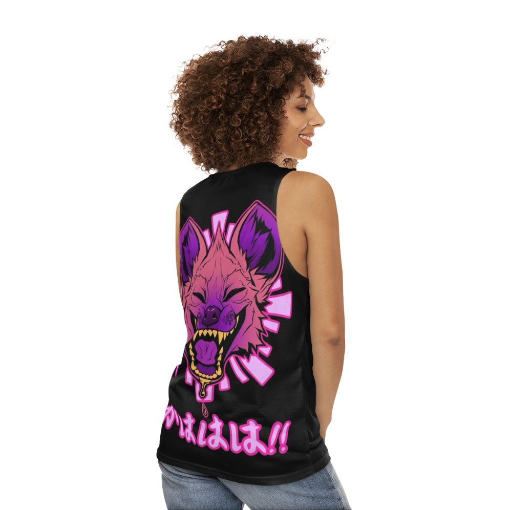 Hyena Anime Kawaii Vaporwave Japanese Fashion Unisex Tank Top - women back