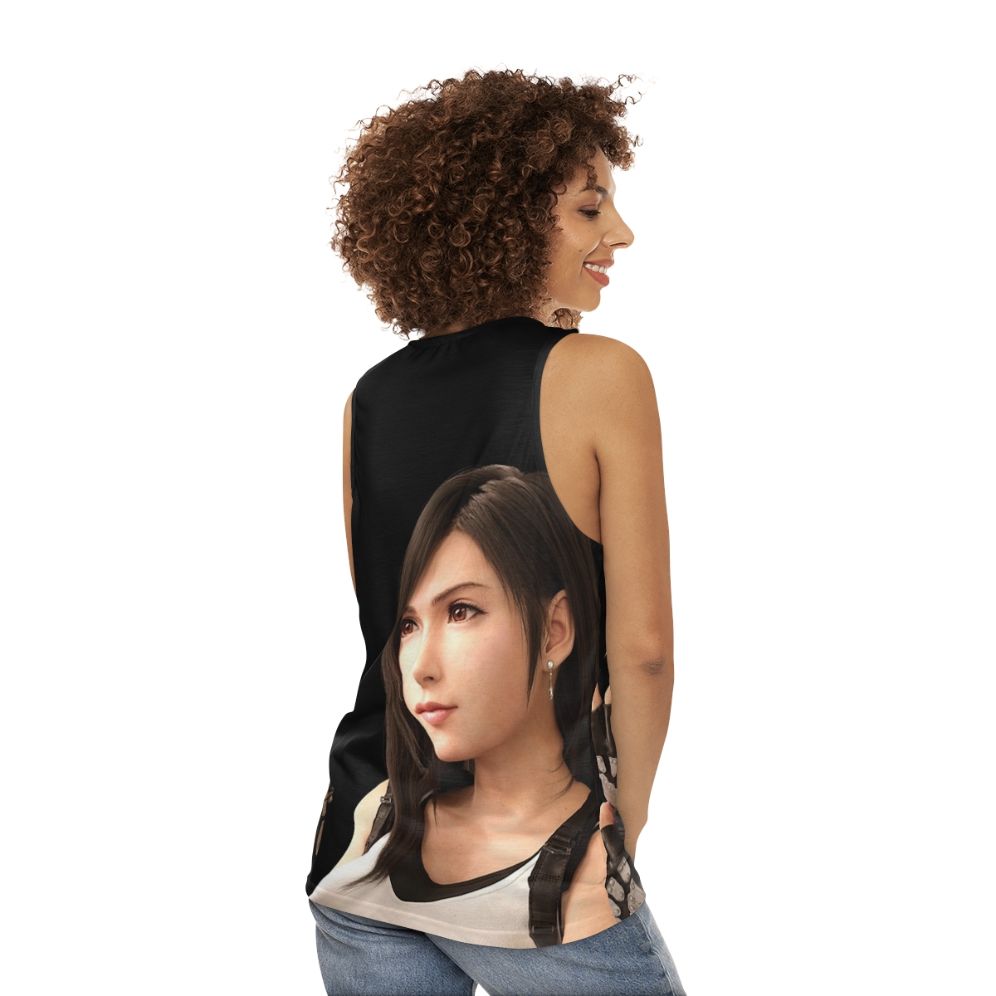 Tifa Lockhart Unisex Gaming Tank Top - women back