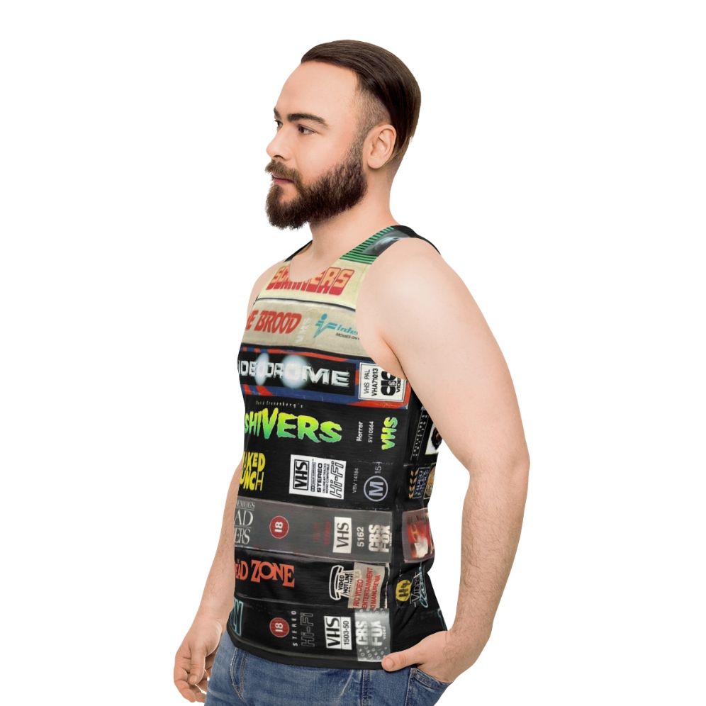 Cronenberg VHS Collection Unisex Tank Top - men side