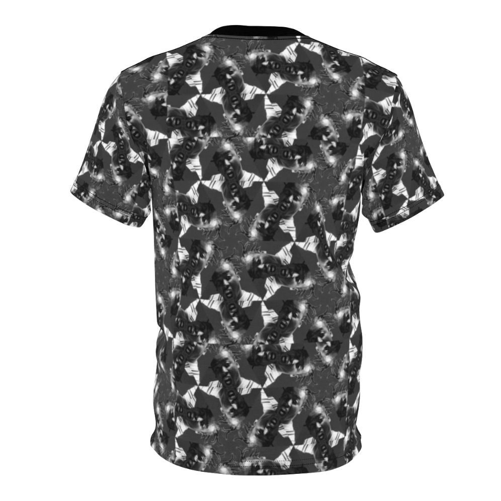 Ol' Dirty Bastard inspired graphic t-shirt featuring a stylized pattern design, perfect for fans of 90s hip hop and Wu-Tang Clan - Back