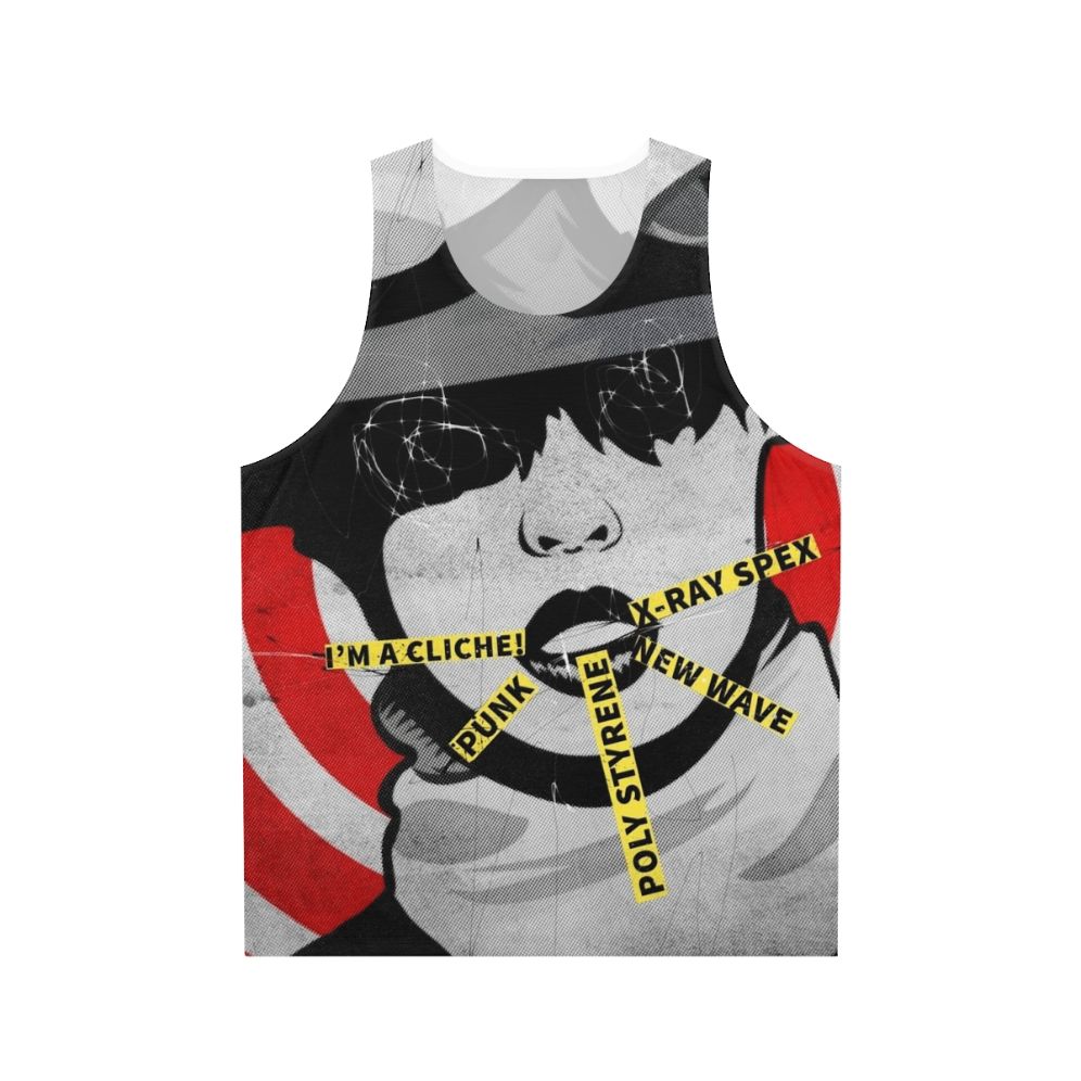 Punk women's tank top featuring punk rock icon Poly Styrene of X-Ray Spex