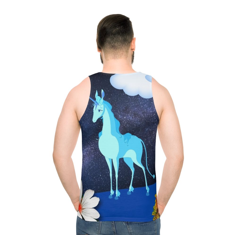 The Last Unicorn Lunar Landscape Unisex Tank Top - men back