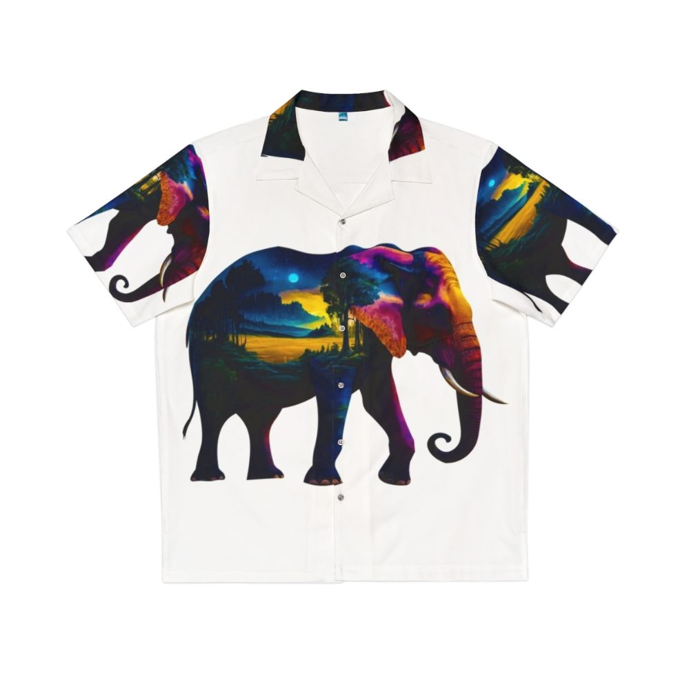 Tropical Elephant Nature Hawaiian Shirt