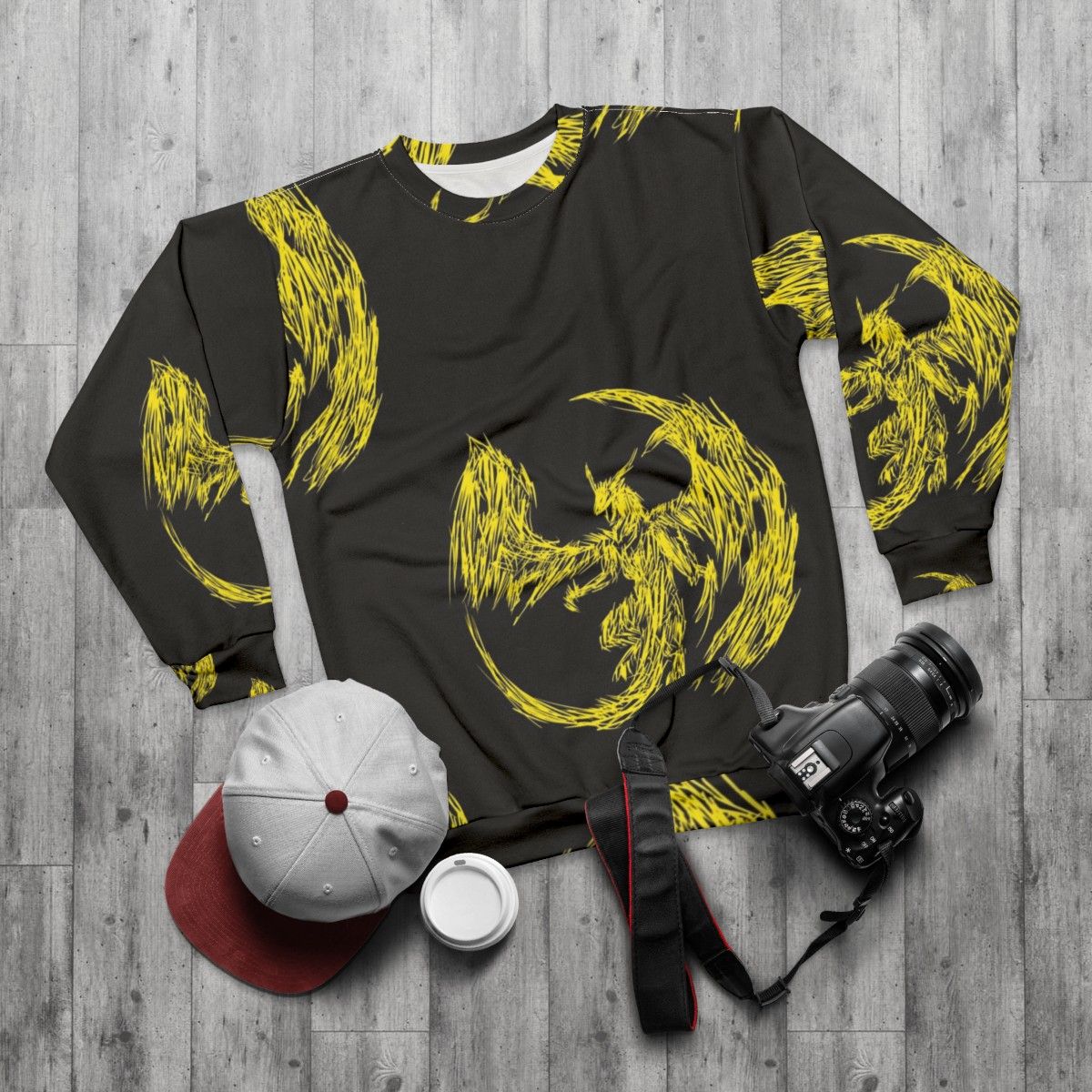 Mystic Lightning Dragon Sweatshirt - flat lay