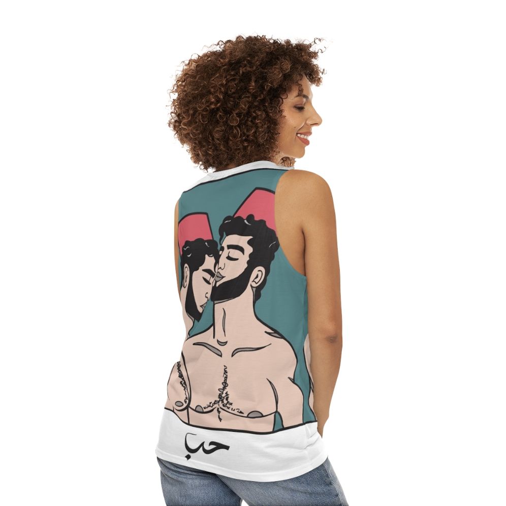 Unisex Beiruti Boys Gay Pride Tank Top - women back