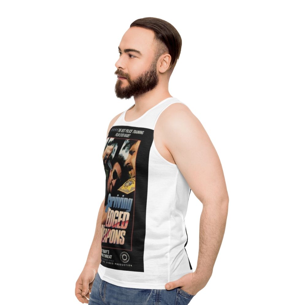 Tactical Parody Survival Edged Weapons Tank Top - men side