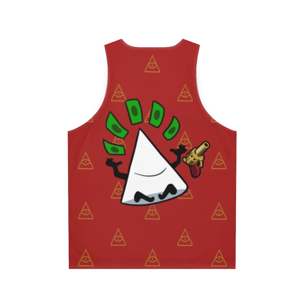 Unisex tank top with Nuclear Throne inspired Yung Venuz design - Back