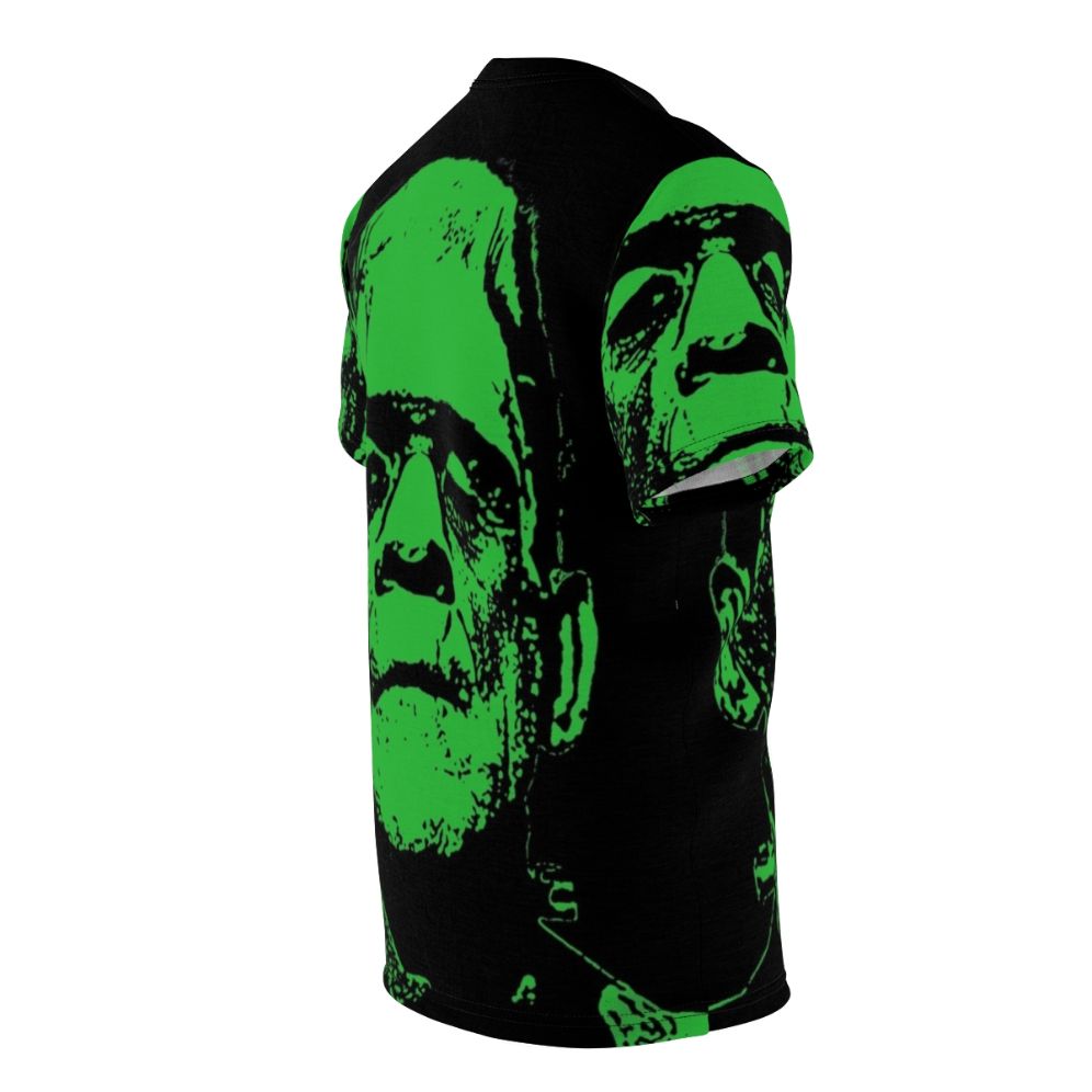 Graphic t-shirt featuring a vintage Frankenstein monster design - men right