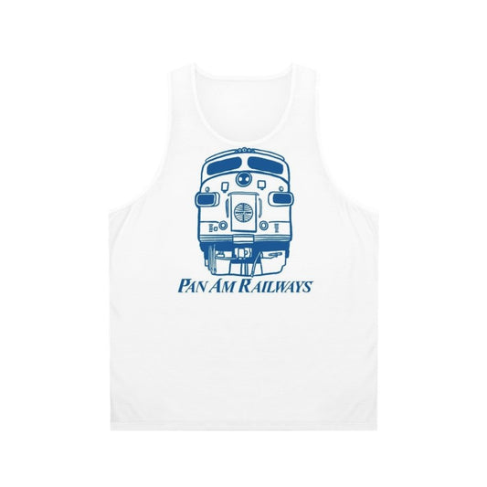 Vintage-inspired Pan Am Railways unisex tank top