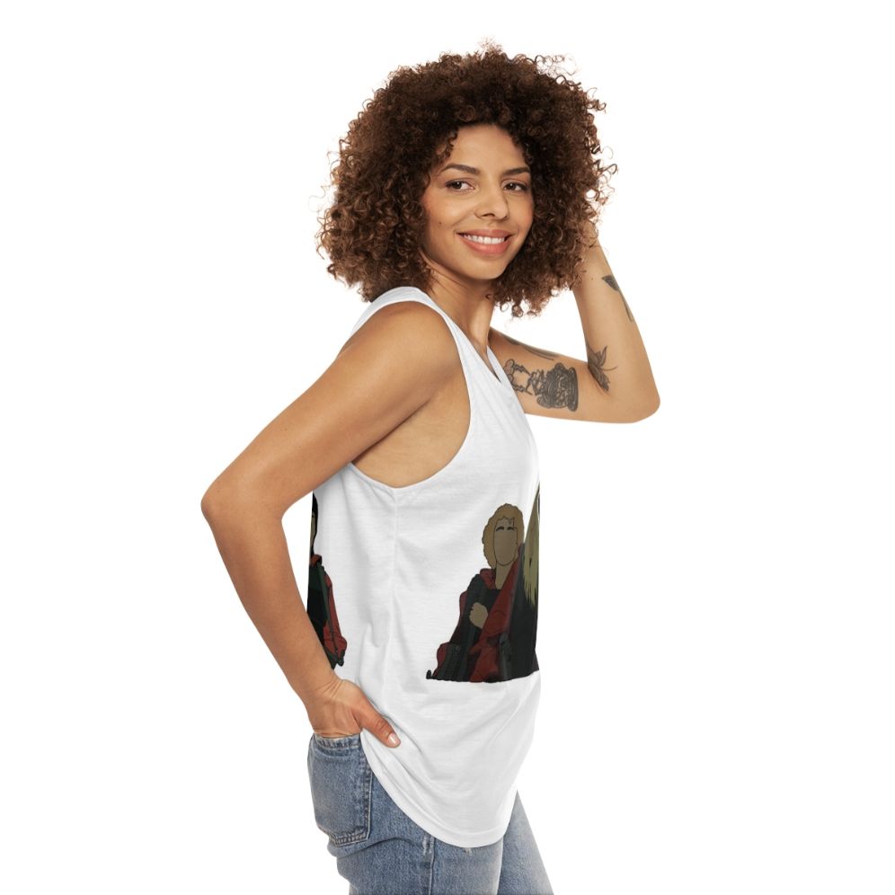 Money Heist Netflix Series Unisex Tank Top - women side