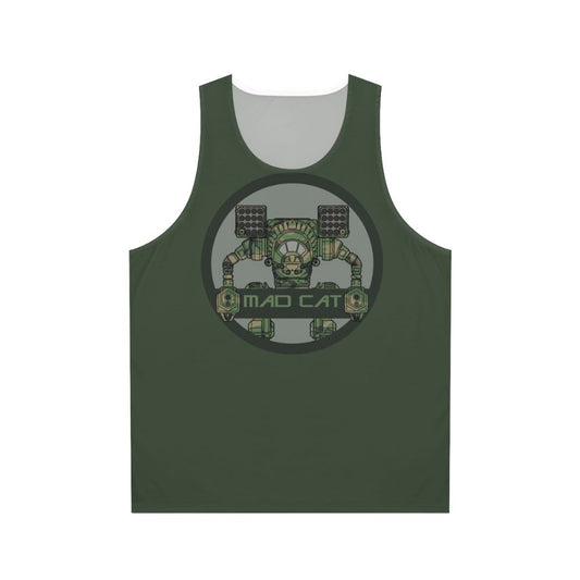 mech warrior mad cat mech camo unisex tank top