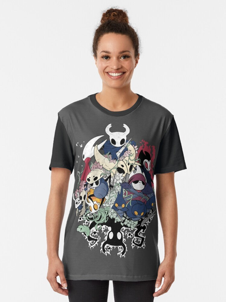 Hollow Knight Hornet and Grimm Graphic T-Shirt - Women