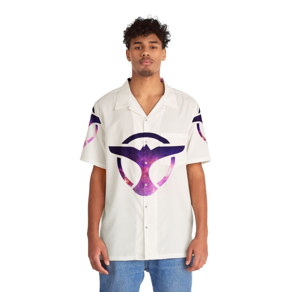 Tiesto Galaxy Hawaiian Shirt - People Front