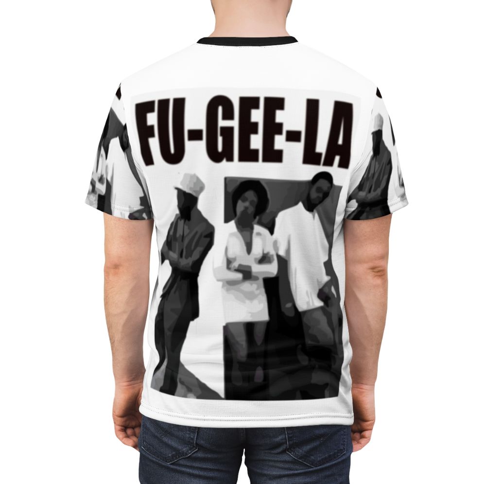 Vintage-style t-shirt inspired by the iconic 90s hip hop group The Fugees - men back