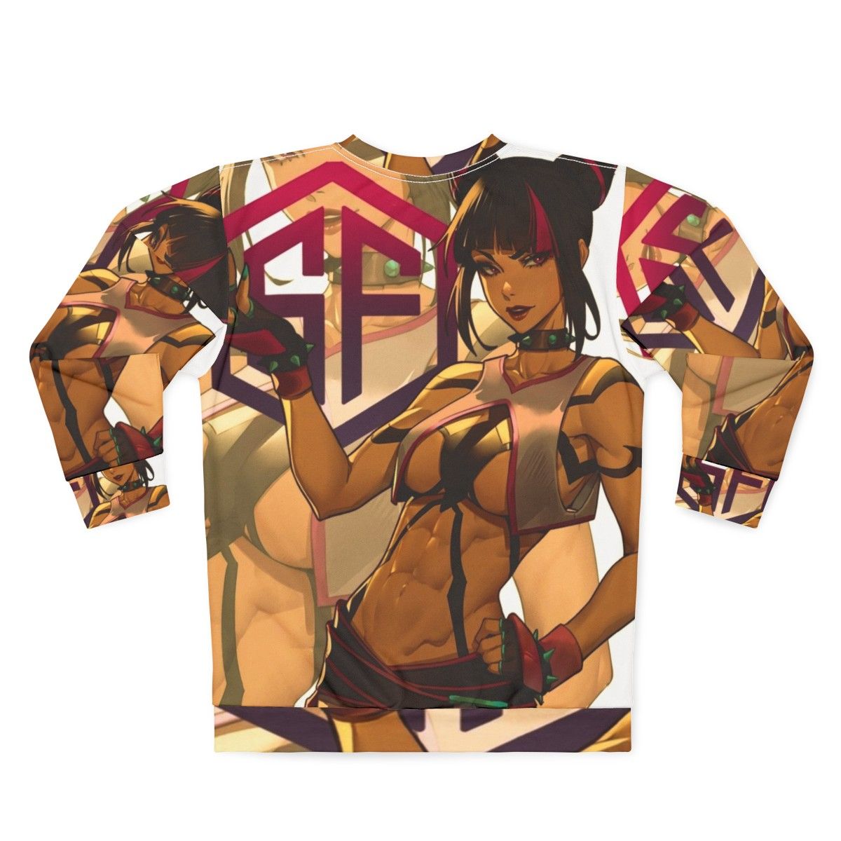 Juri Han Street Fighter Inspired Sweatshirt - Back