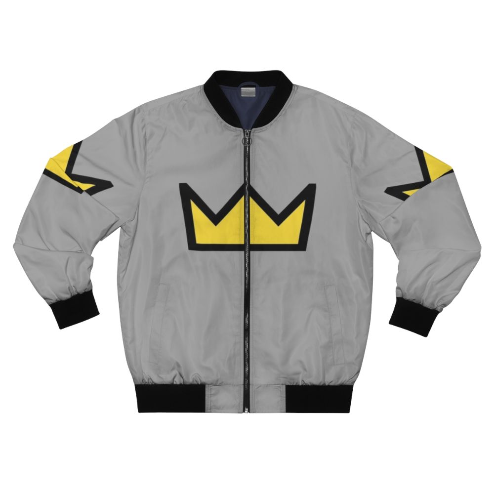 Bughead Betty Cooper Crown Bomber Jacket featuring a graphic design with a crown and the Riverdale TV series theme.