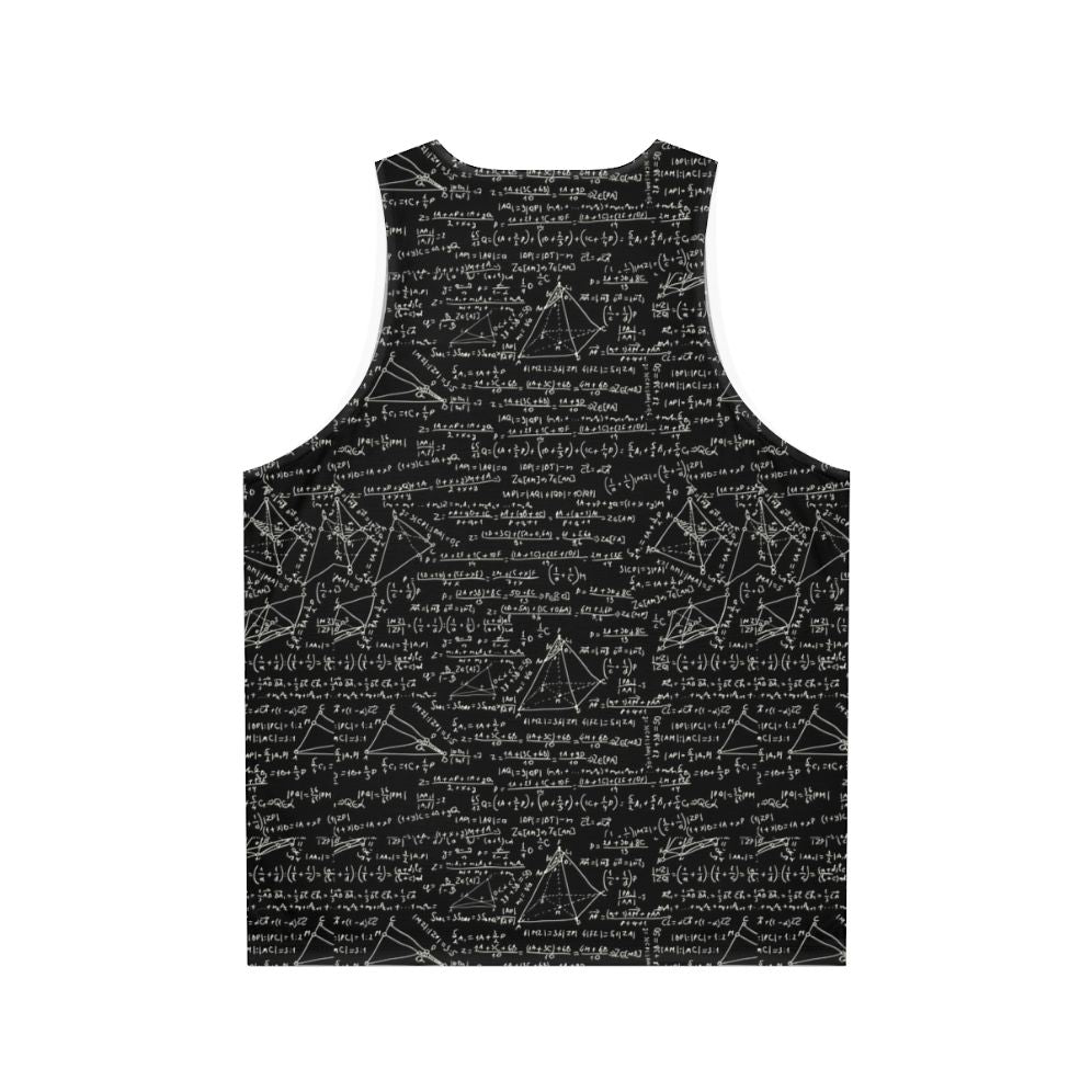 Mathematic equations unisex tank top - Back