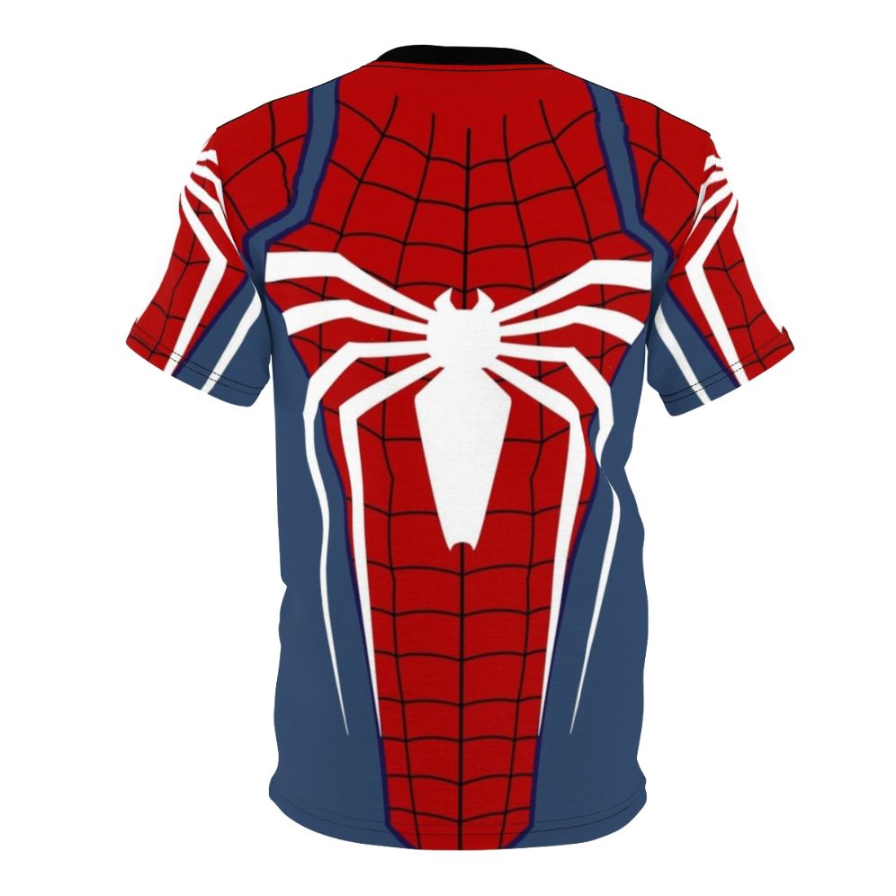 White T-shirt featuring a spider-inspired graphic design for Spider-Man fans - Back