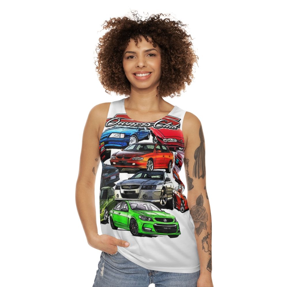 Unisex SS Owner Tank Top for Holden Commodore Enthusiasts - women