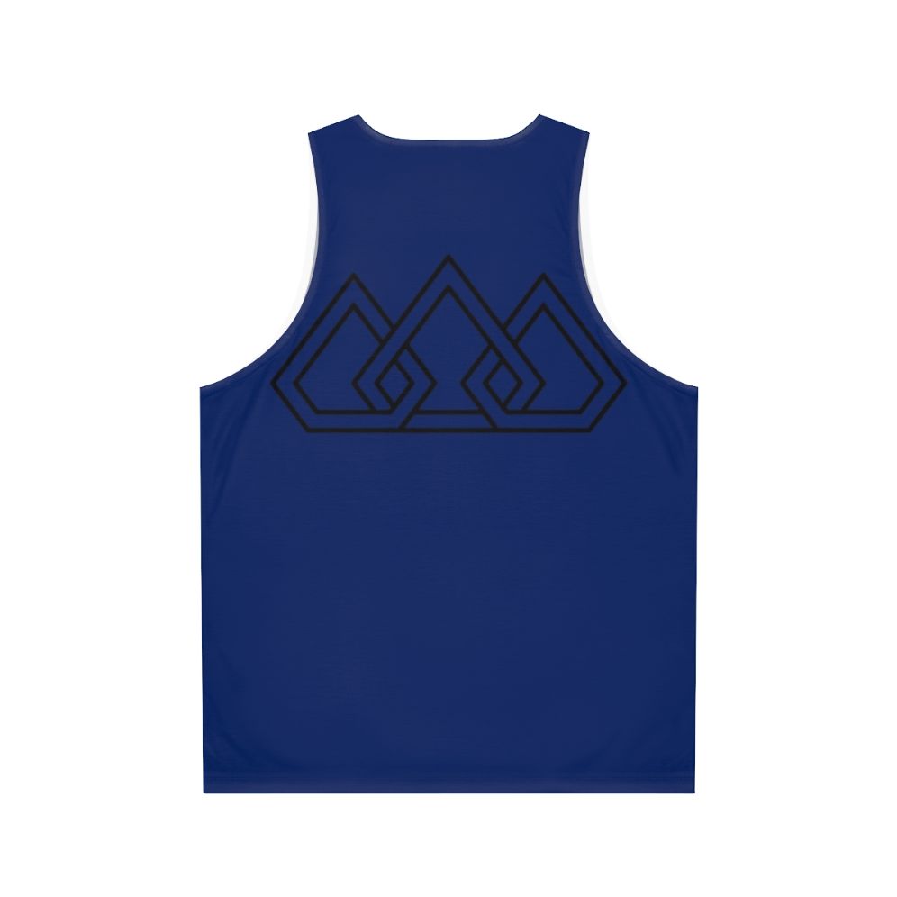 Unisex tank top with "Legend" design by The Score band - Back