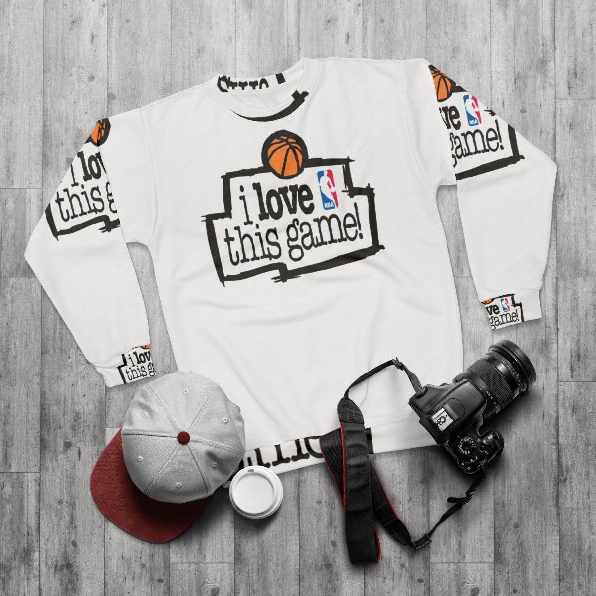 "I Love This Game" Sports Sweatshirt - flat lay