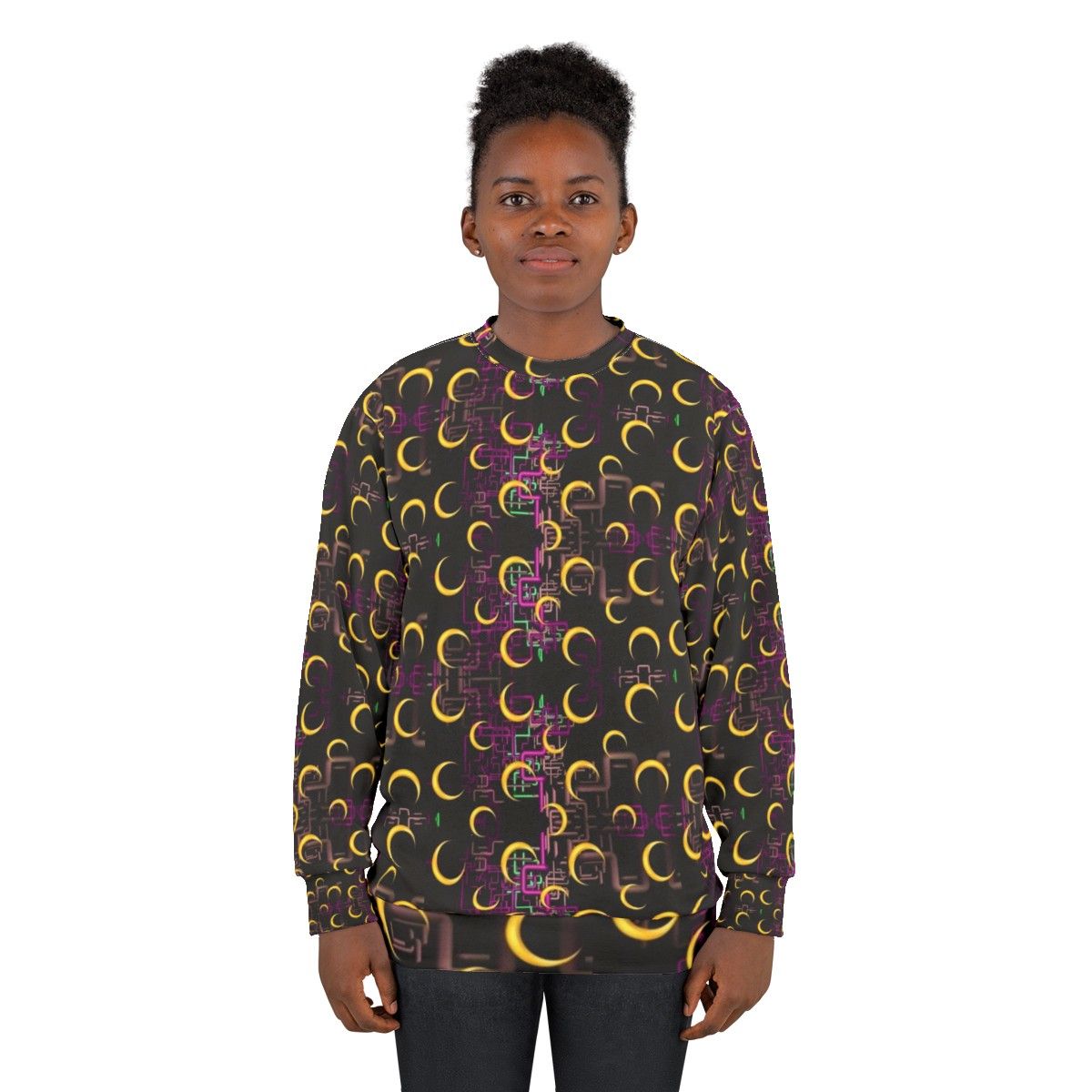 Dan Flashes Pattern Cool Tim Robinson 3 Sweatshirt - women